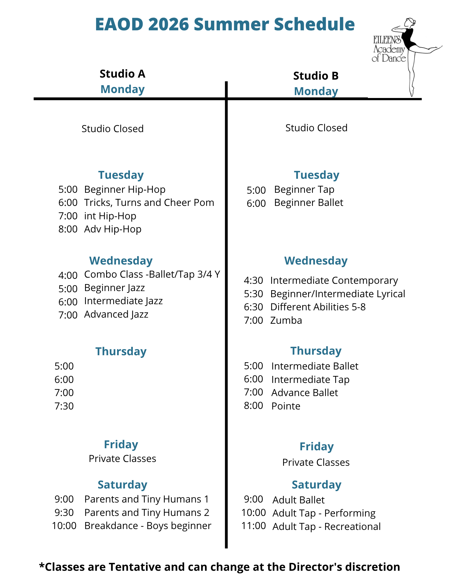 summer dance classes